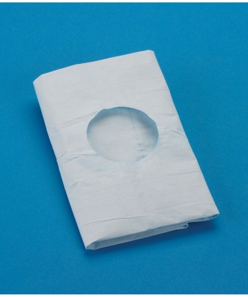 BUSSE TOWELS/DRAPES Drape, 3" Round Fenestration, Non-Sterile, Autoclavable, Polypropylene Film Center, White, 300/cs Busse Hospital Disposables, Inc. 694